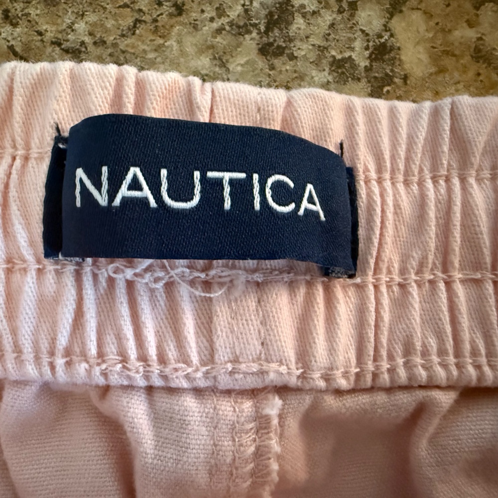 Nautica Light Pink Elastic Shorts XL - Picture 2 of 6